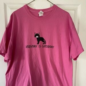 Cat lovers XL T-shirt “Everyday is Caturday”